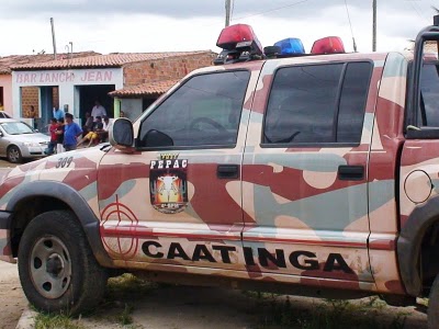 Viatura do pelot&atilde;o Caatinga