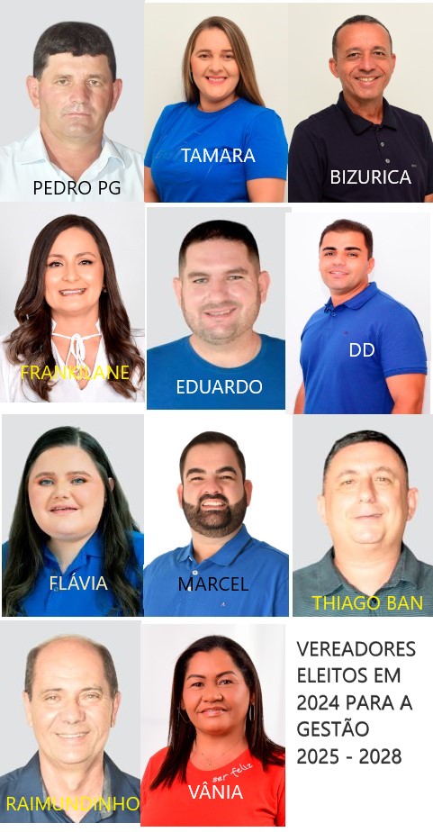 Vereadores gest&atilde;o 2025