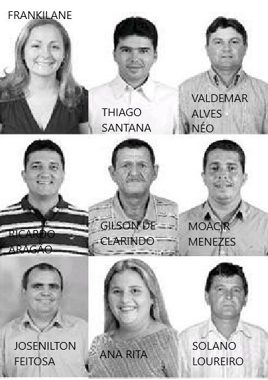 Vereadores da 2&ordf; gest&atilde;o Manoel Gomes de Freitas (2009-2012)