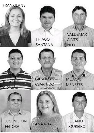 Vereadores na 2ª Gestão Manoel Gomes (2009 a 2012)